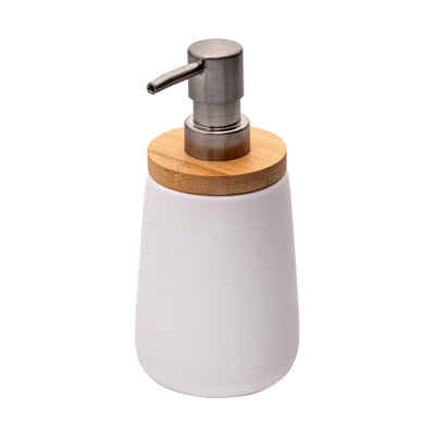ESTIA HOME ART ΑΝΤΛΙΑ ΣΑΠΟΥΝΙΟΥ BAΜBOO ESSENTIALS ΔΟΛΟΜΙΤΗ 360ml ΛΕΥΚΗ