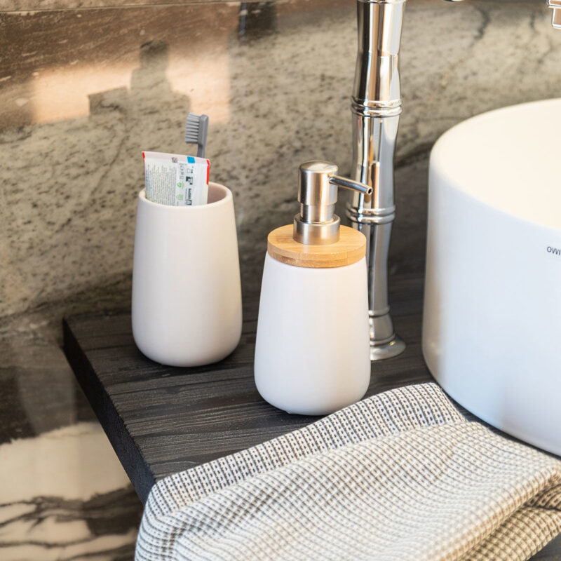ESTIA HOME ART ΑΝΤΛΙΑ ΣΑΠΟΥΝΙΟΥ BAΜBOO ESSENTIALS ΔΟΛΟΜΙΤΗ 360ml ΛΕΥΚΗ - Image 4