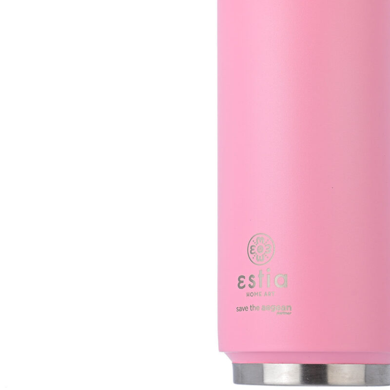 ESTIA HOME ART ΘΕΡΜΟΣ TRAVEL CUP SAVE THE AEGEAN 500ml BLOSSOM ROSE - Image 5
