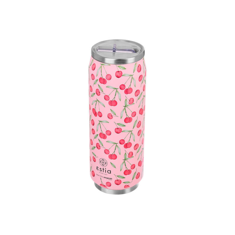 ESTIA HOME ART ΘΕΡΜΟΣ TRAVEL CUP SAVE THE AEGEAN 500ml CHERRY ROSE - Image 5