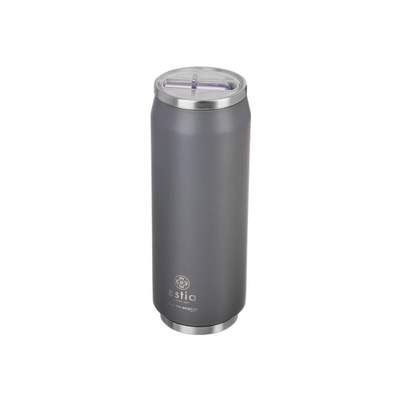 ESTIA HOME ART ΘΕΡΜΟΣ TRAVEL CUP SAVE THE AEGEAN 500ml FJORD GREY - Image 5