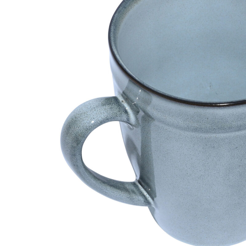 ESTIA HOME ART ΚΟΥΠΑ ΚΑΦΕ DELINE STONEWARE 480ml PACIFIC - Image 4