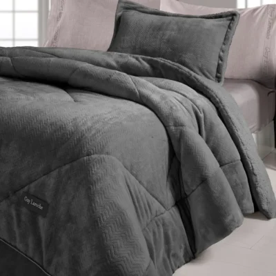 GUY LAROCHE ΚΟΥΒΕΡΤΟΠΑΠΛΩΜΑ ΥΠΕΡΔΙΠΛΟ 220x240εκ. MOORE ANTHRACITE