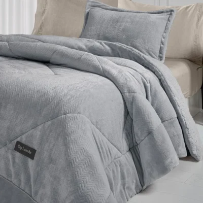 GUY LAROCHE ΚΟΥΒΕΡΤΟΠΑΠΛΩΜΑ MONO 180x240εκ. MOORE SILVER