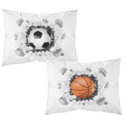 BOREA ΣΕΤ ΜΑΞΙΛΑΡΟΘΗΚΕΣ SPORTS 50x70 ΛΕΥΚΟ